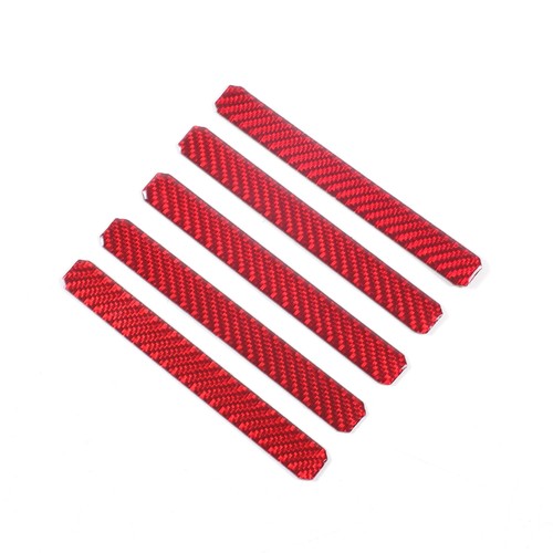 4PCS Red Soft Carbon Fiber Front Center Grille Decal For Ford Maverick 2022-2024 - Picture 6 of 15