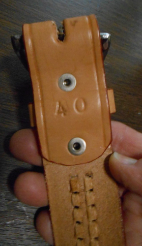 Herren, Cindilo, Westerngürtel #3116 mit Ledergeflecht und Prägung Gr. 40 Neu ohne Etikett - Bild 3 von 4