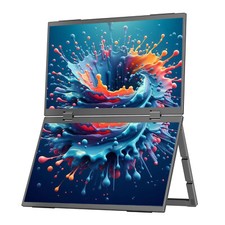 15.6" 1080P Portable Monitor Dual Screen Triple Screen No Driver Need Kickstand
