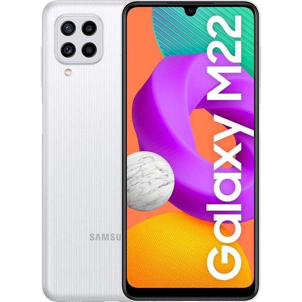Samsung Galaxy M22 SM-M225FV/DS - 128GB - White (Unlocked) for sale ...