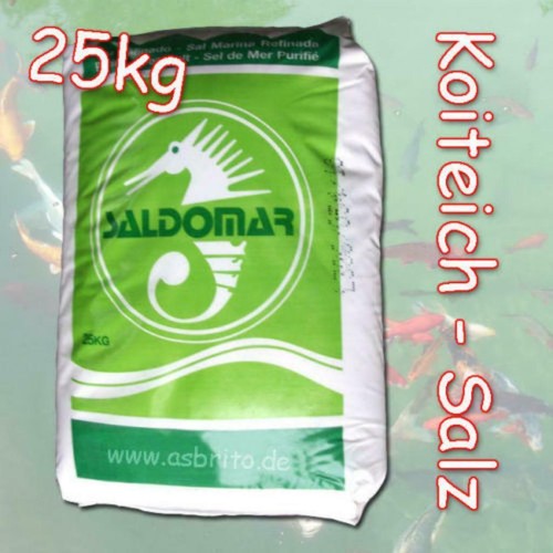 25kg Salz Koiteich Koi Teichsalz Koiteichsalz Meersalz Fische Fisch