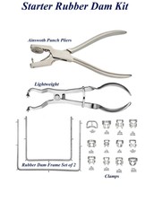 Instrumente für Kofferdam Klammer Ainsworth Punch Plier Rubber dam Ivory Clamps