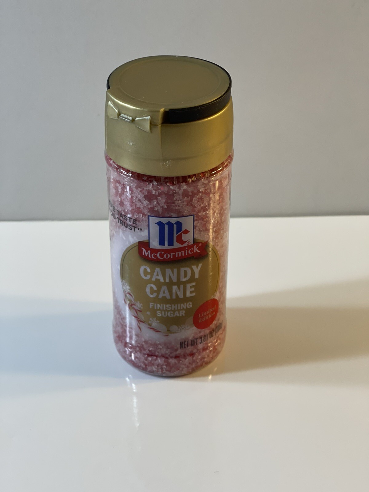 McCormick Candy Cane Finishing Sugar 3.81oz Limited Edition Sealed