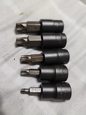 Snap-on USA 3/8" Drive Mortorq MTS-4 Pinless Bit Socket PFMTS3E PFMTS2E PFMTS1E