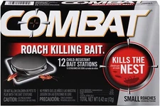 Combat 12 ROACH KILLING BAIT STATION Kills The Nest - SMALL ROACHES