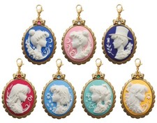 BANDAI Sailor Moon 20th Anniversary Gashapon Cameo Charm Mascot Full Sets 7pcs