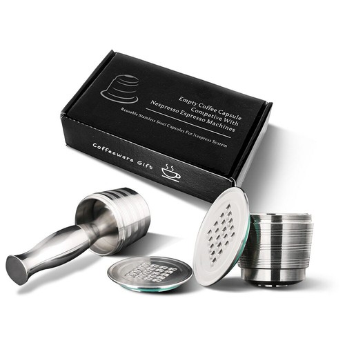 Chollo Pack de 4 Cápsulas recargables con filtro para Nespresso por sólo  6,70€ con envío gratis