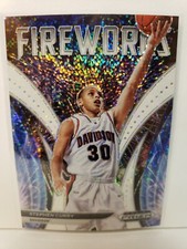 2022 Panini Prizm Draft Picks Stephen Curry Fireworks White Sparkle Prizm #FW-SC