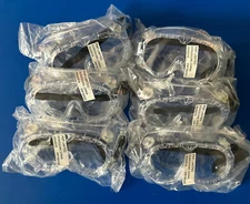 Science Lab Student Safety Goggles Anti-fog Flexible Ridge Package of 6