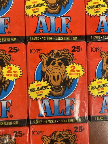 1987 Topps Alf Series 2.(15) Unopened Sealed Wax Packs From Wax Box, 5 Cards - Picture 6 of 8
