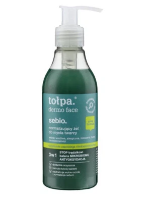 Tolpa Dermo Face Sebio, normalizing face wash gel, 195ml