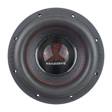 Subwoofer de audio para automóvil Massive Audio HIPPO H84 1200 vatios 8" doble 4 ohmios DVC Sub