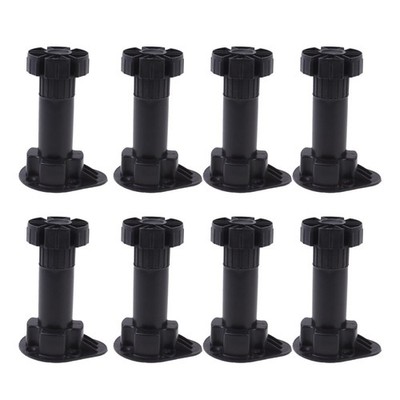 8 Pcs Cabinet Bottom Support Furniture Risers for Sofas Adjustable Leg