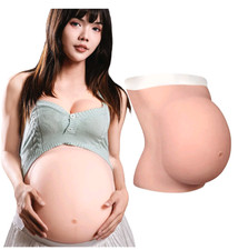 Fake Pregancy Belly Realistic Silicone Pregnant Belly Fake Baby Bump Props