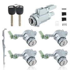 NEW Fits Honda Civic 2003-2005 Ignition Switch & Door Lock Cylinders & 2 Keys US