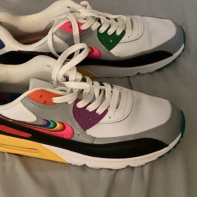 Nike Air Max 90 Be True 2019 Low Top Sneakers White/Multi/Black CJ5482-100