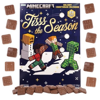 2025 Minecraft Christmas Advent Calendar, 24 Day Holiday Countdown, Chocolate...