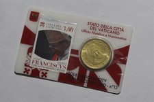 🧭 🇻🇦 VATICAN 50 EURO CENTS 2016 COIN CARD NR. 13 RED B89 CP4