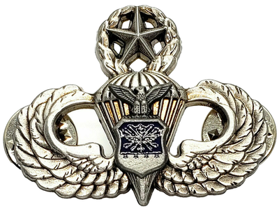 MASTER Airborne Air Force Jump Wing Badge USAF CCT PJ Parachutist