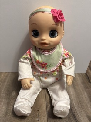 Baby Alive Doll -Real As Can Be - Hasbro - Blond With Blue Eyes -Works! 2017
