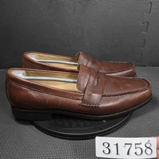 Johnston & Murphy Shoes Mens Size 15 Brown Leather Penny Loafers Slip On 20-7796