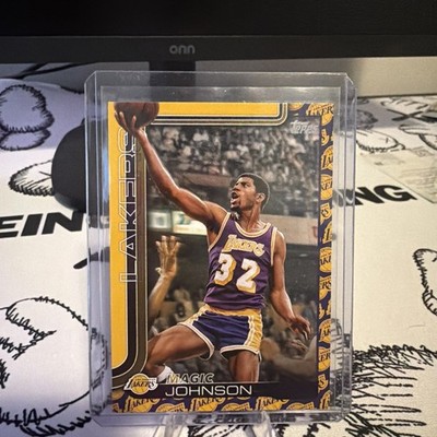 Magic Johnson 2025 Topps Team Color Border Variation Case Hit SSP #255 Lakers 