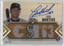 2012 Triple Threads Future Phenoms Auto Relics Gold 18/25 Jesus Montero #144 oh8
