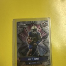 Wild Card 2021 Alumination NIL Jeff Sims #ANBC-37 1st Edition Football Card