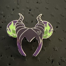 2026 Disney WDW Hidden Mickey Maleficent Ear Headbands Wave A Trading Pin