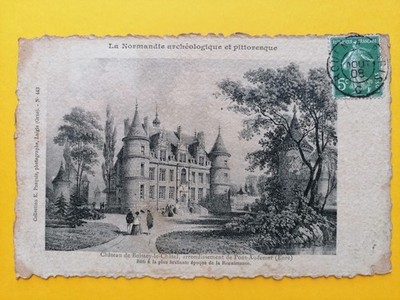 CPA Gravur CHÂTEAU de BOISSEY le CHÂTEL Tilly Arrondissement de PONT-AUDEMER