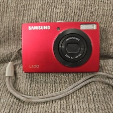 Samsung L100 8.2MP Digital Camera Red - Untested  FOR PARTS ONLY  