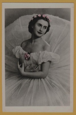 1951 Soviet Ballet Prima N. Petrova Mariinsky Chopiniana USSR Postcard