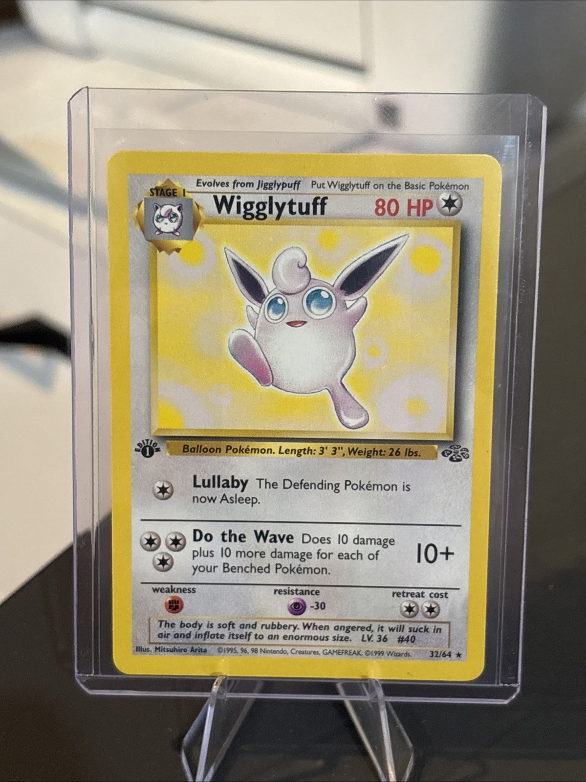 Pokemon Vintage WOTC Wigglytuff Jungle 32/64 Near Mint NM 1st Edition MINTYYY