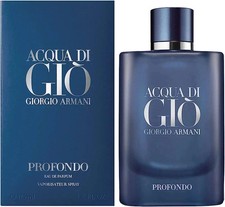 Acqua Di Gio Profondo by Giorgio Armani 4.2 oz /125ml EDP Free  Fast Shipping