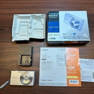Sony Cyber-shot DSC-W610 14.1MP Digital Camera - Silver for sale