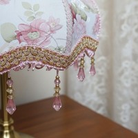 European Design Lamp Shade Elegant Design Vintage Floral Lampshade for Bedroom