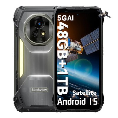Blackview XPLORE 2 Satellite 5G Outdoor Smartphone 48GB+1TB Android 15