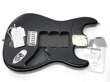 Fender Squier Strat HARDTAIL BLACK BODY Stratocaster Chitarra elettrica con HARDWARE