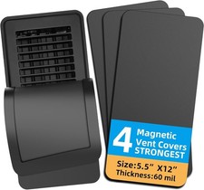 Magnetic Vent Covers 4-Pack for 4 PCS Cover 5.5X12, Black