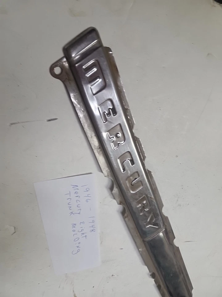 1946-1948 Mercury отделка крышки багажника молдинг РТУТНАЯ эмблема нержавеющая сталь - Изображение 2 из 4