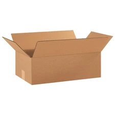 GRAINGER APPROVED 11R406 PK 25 Shipping Box,18x10x6 in 11R406
