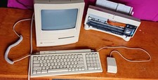 Apple Macintosh Classic 2 M4150 stampante mouse computer e tastiera vintage retrò