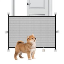 Cat Gate Doorway Gates For Pets Safety Folding Mesh Animals Fence Way
