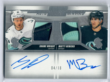 🔥 Beniers/Wright 23/24 The Cup Dual Rookie Auto Marks Patch 4/18 — 2-Color 🔥