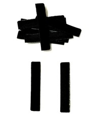 2-1/2" Corset Boning Corset Stays Factor Sealed into Casing Tape Black 12Pcs