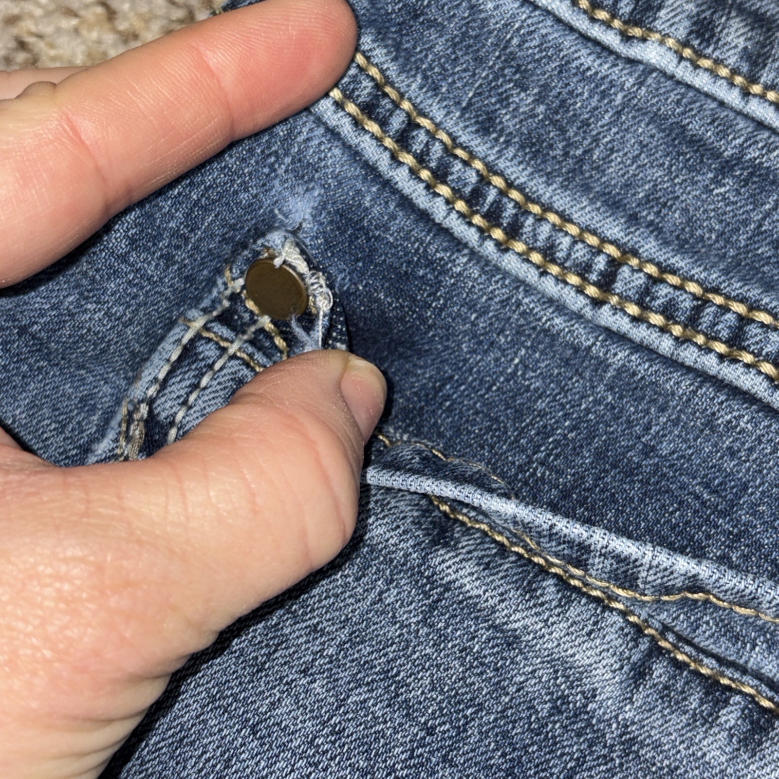 Wrangler Retro Slim Boot Jeans Mens 36x30 Blue Denim Stretch Fits 32 X 29 - View 17