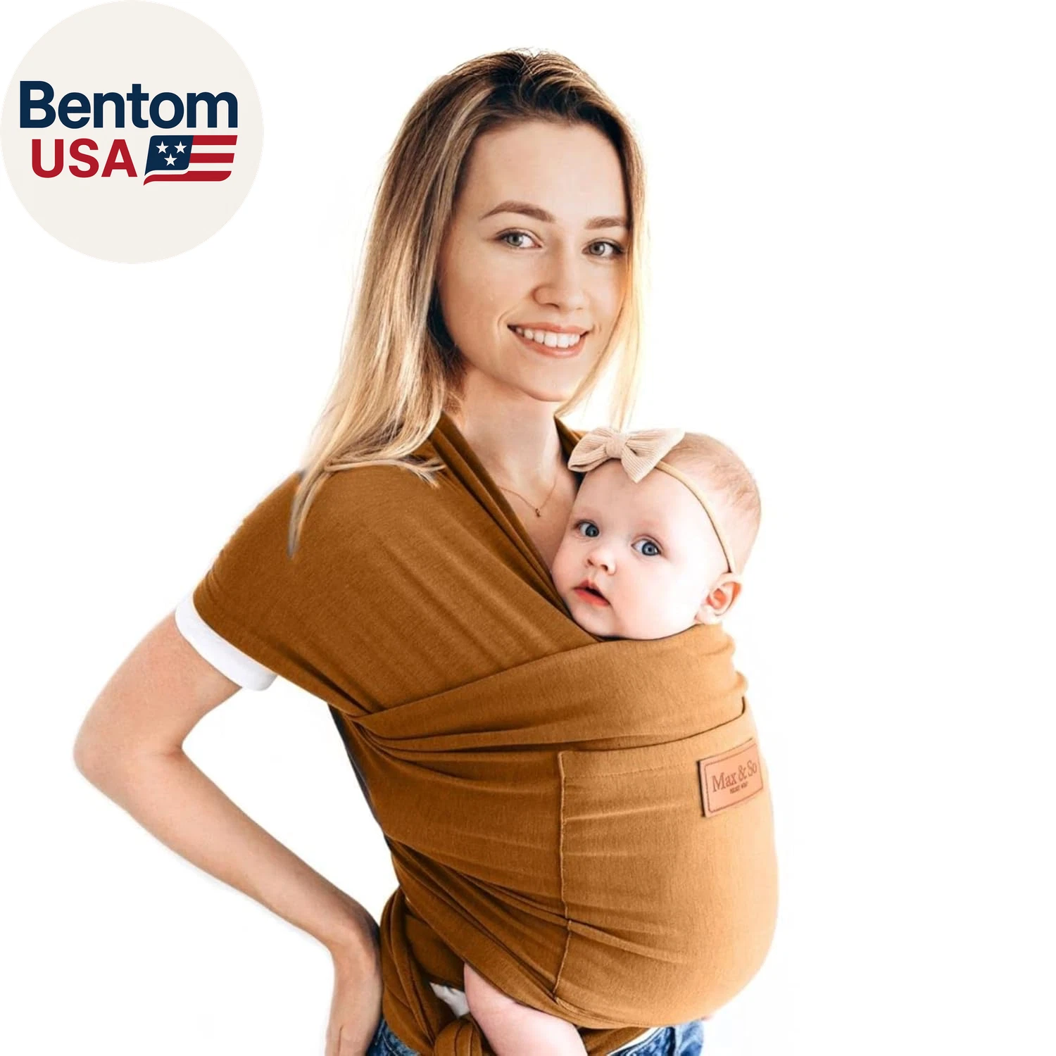 Baby Wrap Carrier - Premium Cotton Baby Carrier Wrap for Newborn to Toddler- Inf