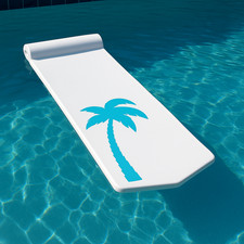 Deluxe Oversized Foam Cushion Pool Float - Unsinkable Soft Floating Lounger Mat