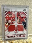 2025 Panini Rookies & Stars - Team Duals Patrick Mahomes II, Travis Kelce #TD-KC