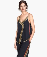 H&M Beautiful Chic Classy Elegant Beaded Gold...